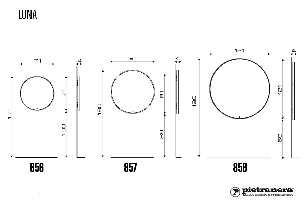 Зеркало парикмахерское LUNA 856
