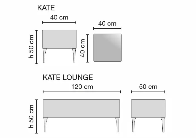 Пуф для ожидания  KATE картинка и фото